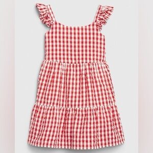 Baby Gap Toddler Girl Red Gingham Dress Size 5T
